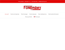 Tablet Screenshot of fondremy.com